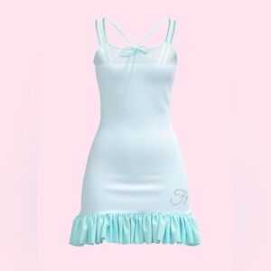 Y2k Fine Girl Brand blue dress